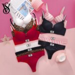 Calzoncillo tipo tanga con diseño VS Shine, muy sexy, con logotipo brillante, tirantes y efecto push-up. Lencería sexy para mujer, muy atractiva.