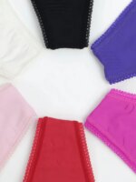Ropa Interior de Yoga Transpirable de Cintura Baja para Mujer, Tanga de Nailon sin Costuras con Borde de Encaje, Diseño Elega... - Imagen 3