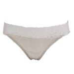 Tanga de seda de morera para mujer, con corte bajo, encaje, diseño sexy y sin costuras. - Imagen 4
