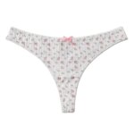 WarmSteps - Juego de 3 Tangas de Cintura Baja para Mujer, con Estampado Dulce y Moderno, Ropa Interior Suave y Cómoda, Sexy, Talla Grande, T-Back - Imagen 5