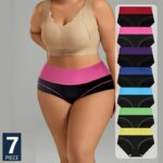 Conjunto de 7 Piezas de Fajas Moldeadoras de Cintura Alta para Mujer, Bragas Suaves y Transpirables, Tallas Grandes XS-3XL, Lencería Femenina - Imagen 2