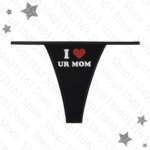 Y2K-bragas en Tanga con estampado de letras para mujer, Tanga Sexy de cintura baja, Bikini sin costuras con espalda en T, ropa interior femenina con estampado de letras