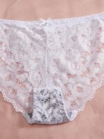 Conjunto de lencería de 6 piezas para mujer, con encaje floral, sujetador push-up, bragas sexys con aberturas, cómodo conjunto de lencería. - Imagen 6