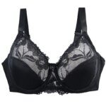Sujetadores de copa DEF para mujer, ropa interior Sexy de encaje con anillo de acero, colección ajustable, lencería de talla grande, novedad de 2024 - Imagen 2