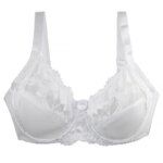 Sujetadores de copa DEF para mujer, ropa interior Sexy de encaje con anillo de acero, colección ajustable, lencería de talla grande, novedad de 2024
