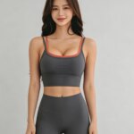 Sujetador deportivo transpirable para mujer, top de fitness a prueba de golpes, top corto push-up para gimnasio, sujetador deportivo, top de entrenamiento, sujetador de yoga sin costuras - Imagen 2