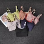 Sujetador deportivo transpirable para mujer, top de fitness a prueba de golpes, top corto push-up para gimnasio, sujetador deportivo, top de entrenamiento, sujetador de yoga sin costuras - Imagen 3