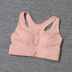 Nuevo sujetador deportivo para mujer 2026 con cremallera frontal ajustable, alta resistencia, a prueba de golpes, fruncido, sexy y con espalda cruzada para entrenamiento. - Imagen 4