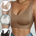3 sujetadores inalámbricos para mujer, longitud de hombro elástica y ajustable, suaves y delicados, sujetador deportivo de cobertura completa