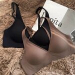 Parte de atrás bonita, ropa interior Invisible sin costuras, pecho grande para mujer, recogida de pecho pequeño, sujetador inalámbrico Sexy con pecho lateral - Imagen 5