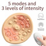 Instrumento de aumento de pecho, terapia de masaje de luz roja, almohadilla de masaje de pecho, compresa caliente, masaje de vibración inalámbrico - Imagen 3