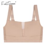 FallSweet-Sujetador de talla grande sin costuras para mujer, Bralette sin aros con cuello en V profundo, ropa interior transpirable de copa fina Sexy, 2 uds. - Imagen 2