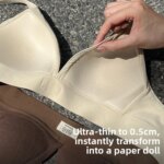 Sujetador deportivo sexy inalámbrico y fino para mujer, ropa interior con efecto push-up, invisible, transpirable, cómodo, con realce de espalda y reducción lateral, talla grande. - Imagen 3
