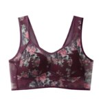 Sujetador de talla grande con copas fijas, inalámbrico, transpirable, fino, estilo chaleco de una pieza para personas de mediana edad y mayores. - Imagen 5