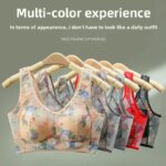 Sujetador de talla grande con copas fijas, inalámbrico, transpirable, fino, estilo chaleco de una pieza para personas de mediana edad y mayores. - Imagen 4