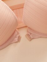 1, 3 o 5 piezas de sujetadores de mujer para uso diario, lisos, con cierre frontal, push-up, sexys, acanalados, sin forro, lencería femenina dulce - Imagen 5