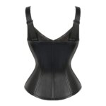 Ropa Gótica Sexy para Mujer, Lencería, Corsé Negro Sexy con Cordones, Corsé de Cuero PU con Soporte de Busto Integrado - Imagen 6
