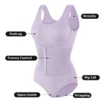 2025 nuevo Body Shapewear con cinturón con cremallera mujeres Control de barriga Fajas Body Shaper cintura entrenador adelgazante Cincher Corset Tops - Imagen 3