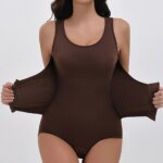 2025 nuevo Body Shapewear con cinturón con cremallera mujeres Control de barriga Fajas Body Shaper cintura entrenador adelgazante Cincher Corset Tops