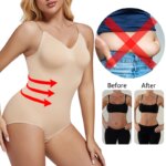 Body con espalda baja para mujer, moldeador de cuerpo con entrepierna abierta, corsé Sexy con Control de barriga, camiseta sin mangas, ropa interior sin espalda - Imagen 2
