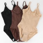 Body con espalda baja para mujer, moldeador de cuerpo con entrepierna abierta, corsé Sexy con Control de barriga, camiseta sin mangas, ropa interior sin espalda - Imagen 6