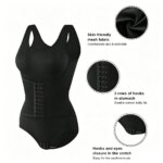 RGGMQQ 1PCS Body Moldeador Reductor para Mujer, Control de Abdomen, Moldeador de Cuerpo Completo, Corsé Entrenador de Cintura, Top sin Mangas - Imagen 2