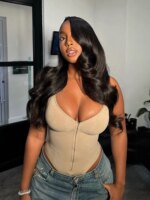Corsés sexys ajustados, body sin mangas con cuello en V y cremallera para mujer, monos de mujer, mono sin espalda ajustado para primavera-verano 2026 - Imagen 5