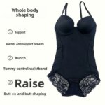 Body moldeador para mujer, para control de barriga, sujetadores incorporados, corsés moldeadores de cuerpo adelgazantes ajustados - Imagen 4
