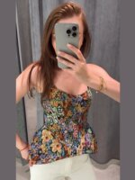 Corsés sexys con estampado y tirantes, tops sin espalda con cremallera y sin mangas para mujer, blusas ajustadas, novedad de verano 2026, elegantes camisetas sin mangas para fiesta de noche. - Imagen 4