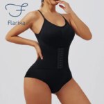 Flarixa-Body con botonadura para mujer, ropa moldeadora adelgazante, corsé reductor, moldeador de cuerpo, ropa interior modeladora, bragas con Control de barriga - Imagen 2
