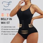 Flarixa-Body con botonadura para mujer, ropa moldeadora adelgazante, corsé reductor, moldeador de cuerpo, ropa interior modeladora, bragas con Control de barriga - Imagen 4