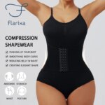 Flarixa-Body con botonadura para mujer, ropa moldeadora adelgazante, corsé reductor, moldeador de cuerpo, ropa interior modeladora, bragas con Control de barriga - Imagen 6