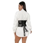 Corsé de malla transparente para mujer, corpiño de entrenamiento de cintura con cremallera, moldeador Sexy, Top corto dulce para Club nocturno - Imagen 6