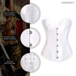 Corsés góticos de realce para mujer, corpiño con tirantes, ropa de fiesta para discoteca, silueta adelgazante, Sexy, deshuesada, S-6XL - Imagen 6