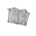 Top corsé de lentejuelas plateadas, sin tirantes, estilo gótico Y2K, para fiestas, festivales, discotecas, ajustado al cuerpo, chaleco delgado para mujer - Imagen 6