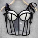 Corsés de moda, corpiño Push Up, Tops, ropa de mujer, corsé gótico debajo del busto, Top, lencería Sexy, corpiño para discoteca, corsés, ropa de fiesta - Imagen 5