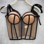 Corsés de moda, corpiño Push Up, Tops, ropa de mujer, corsé gótico debajo del busto, Top, lencería Sexy, corpiño para discoteca, corsés, ropa de fiesta