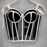 Corsés de moda, corpiño Push Up, Tops, ropa de mujer, corsé gótico debajo del busto, Top, lencería Sexy, corpiño para discoteca, corsés, ropa de fiesta - Imagen 4