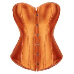 Formvana-corsé por encima del pecho de satén, corpiño elegante Vintage Simple, faja ceñida de cintura deshuesada de plástico, corsé gótico Sexy de talla grande