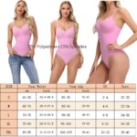 Faja moldeadora de tirantes para mujer, corsé de una pieza rosa con espalda hermosa, que estiliza el abdomen y levanta la cadera, ropa ajustada y resistente. - Imagen 6