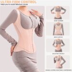 MiiOW Faja Corsé Moldeadora en Forma de U para Mujer, con Varillas de Acero, para Abdomen y Espalda, Estilo Top sin Mangas - Imagen 4