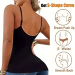 Camisola transpirable para mujer, 2 uds., Tops moldeadores con control de abdomen, sujetador incorporado, camiseta sin mangas moldeadora, corsé adelgazante - Imagen 4