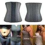 Corsé de látex para mujer, entrenador de cintura, cinturón delgado para el vientre, moldeador de cuerpo, correa de modelado de acero 25, Fajas Colombianas - Imagen 5