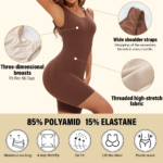 Bodysuits sexys de cobertura total, ropa moldeadora, body reductor de muslos, body moldeador de hombros anchos, jumpsuit sin costuras, moldeadores reductores. - Imagen 6