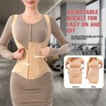 MiiOW-corsé de entrenamiento de cintura en forma de U para mujer, entrenador de cintura moldeador, hueso de acero, Abdomen, parte de atrás bonita, camiseta sin mangas, ropa moldeadora - Imagen 3