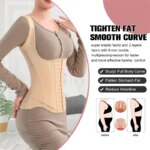 MiiOW-corsé de entrenamiento de cintura en forma de U para mujer, entrenador de cintura moldeador, hueso de acero, Abdomen, parte de atrás bonita, camiseta sin mangas, ropa moldeadora - Imagen 4