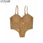 Camisetas Y2k para mujer, ropa, camisetas sin mangas, ropa para mujer, corsé Sexy, ropa interior para fiesta y Club - Imagen 6