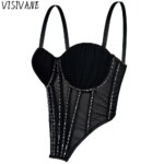 Camisetas Y2k para mujer, ropa, camisetas sin mangas, ropa para mujer, corsé Sexy, ropa interior para fiesta y Club - Imagen 2