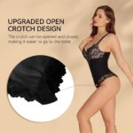 LILVIGOR-ropa moldeadora de encaje para mujer, Body moldeador, Control de barriga, sin mangas, cuello en V, camisola sin espalda, corsé adelgazante - Imagen 4
