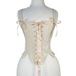 Corsé Sexy de Lolita moldeador para mujer, corsés de vendaje adelgazantes, corpiño debajo del busto, lencería elegante, ropa de calle, Blusas - Imagen 2